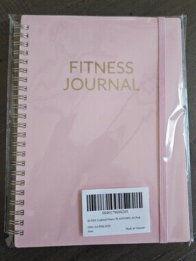 Sunee Fitness Journal/ Log Book in Pink New In Package